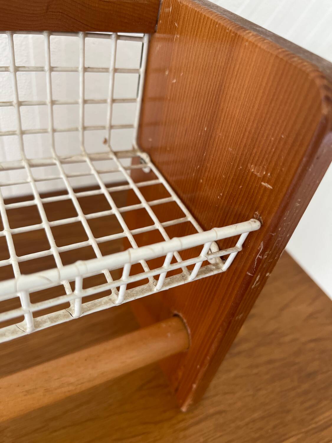 Vintage spice rack and kitchen towel