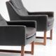 Pair of leather armchairs by Rudolf Bernd Glatzel for Kill International 1960