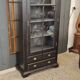 Showcase library patina black a door three drawers