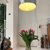 Large Mid-Century Space Age Bell Pendant in Chrome from Staff, 1970s