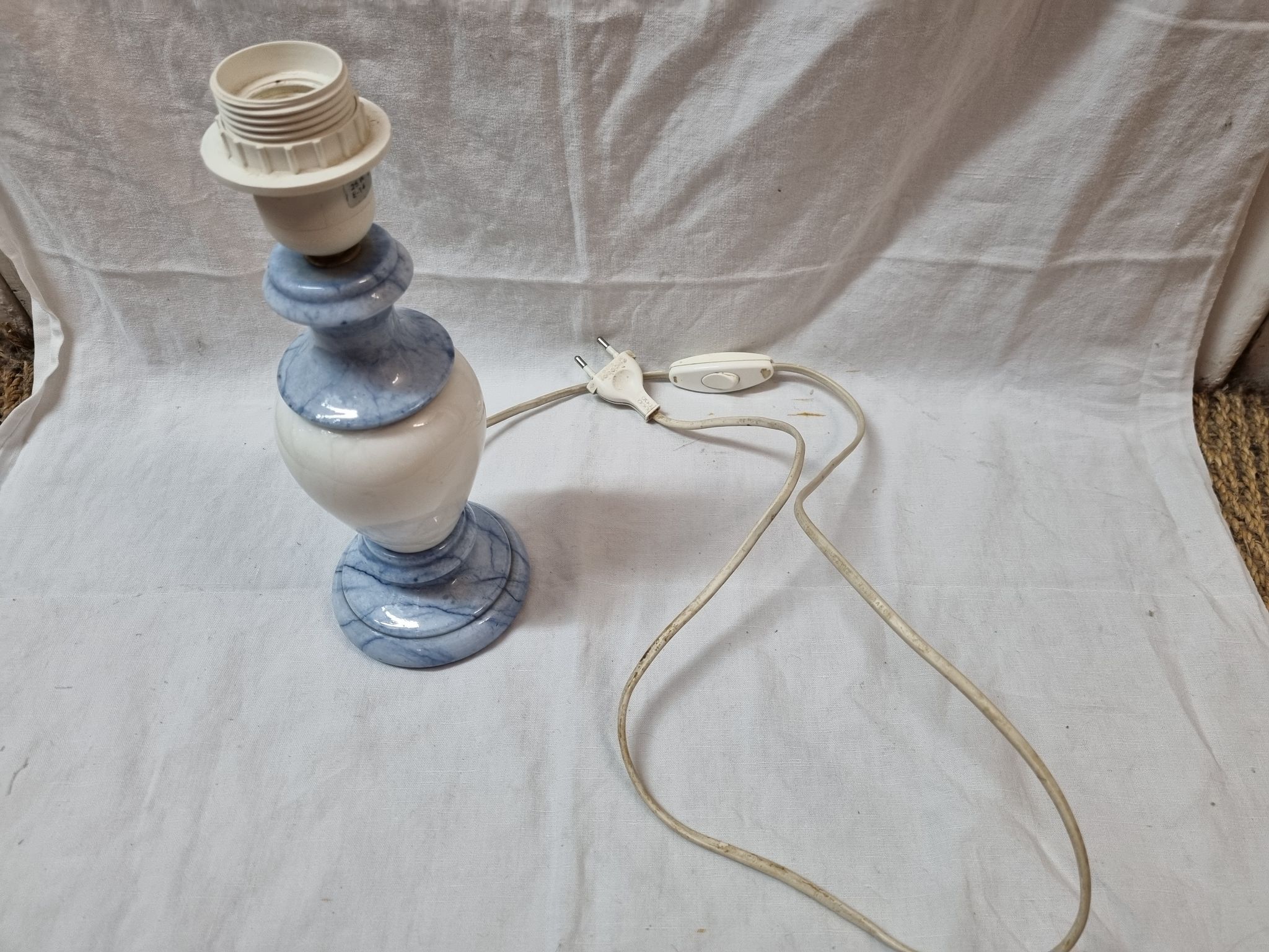Pied de lampe en marbre bleu Spain 1970