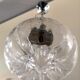 Suspension in pleated glass type Mazzega design 70s