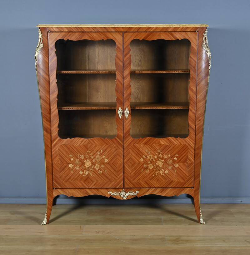 Small Display Library in Rosewood Marquetry, Louis XV style