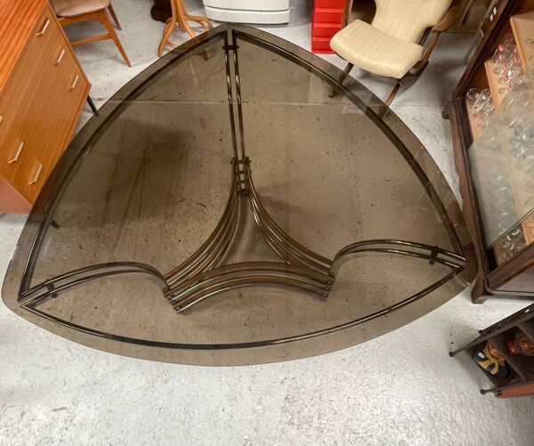 Table triangulaire Hollywood Regency