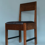 Oak Art Deco Chair L.O.V. Oosterbeek 1920s. Set Of 2