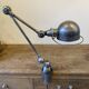 Jieldé desk lamp with 2 arms of 40cm and 25cm with a clamp base.