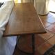 Chrome-plated console of the 70s, light oak top
