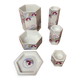 Set of five scandinavian design ceramics.