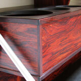 Danish rosewood wall-mounted bar by Erik Buch for Dyrlund