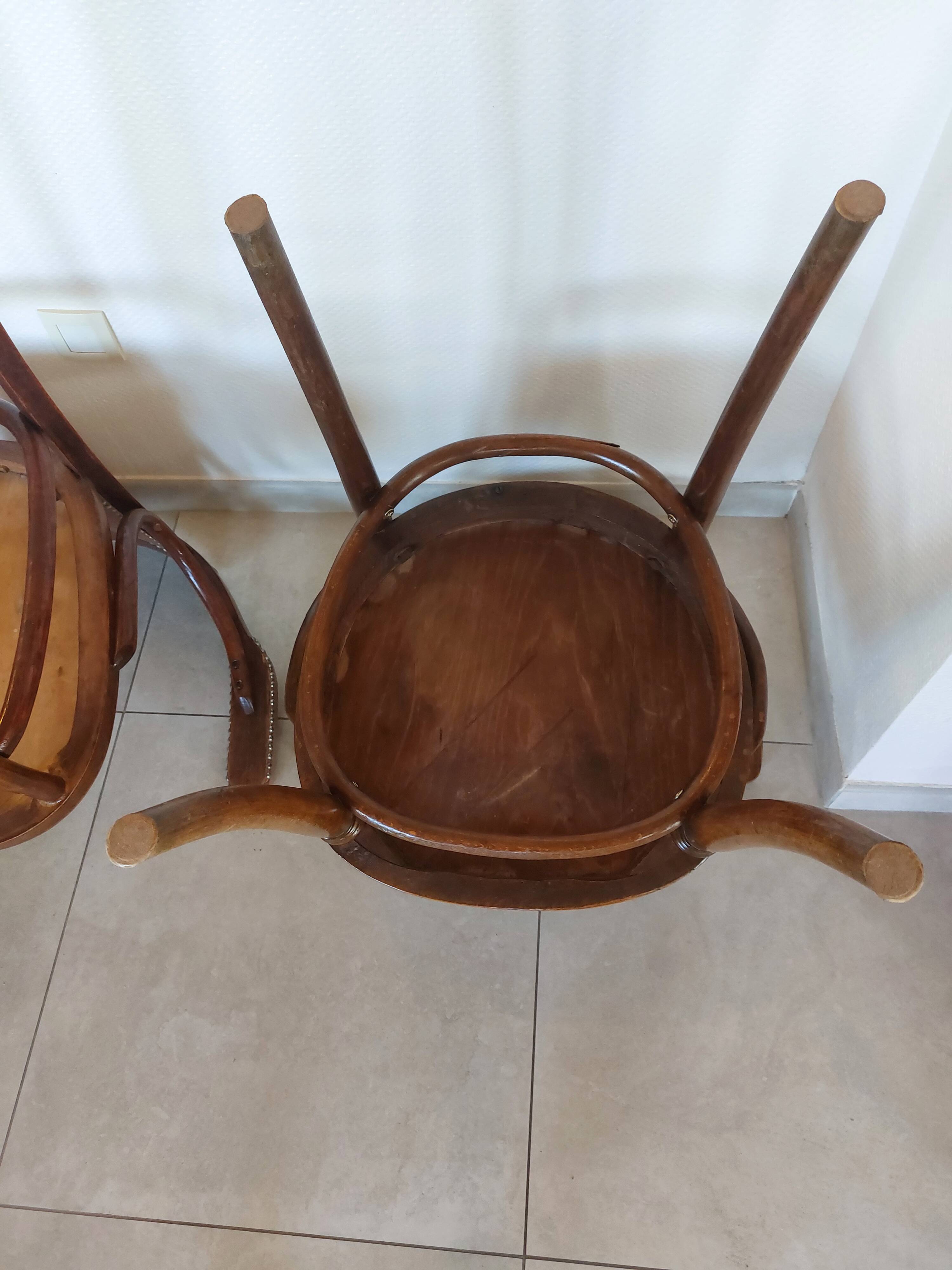 2 vintage Thonet armchairs