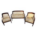 Mobilier de salon en Acajou Massif D’époque Empire