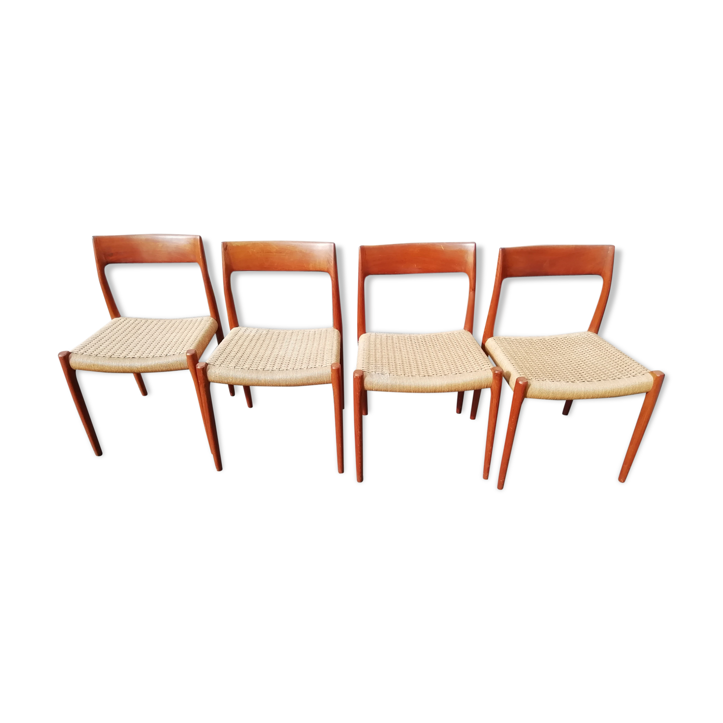 4 chairs from N.O. Moller
