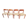 4 chaises de  N. O. Moller
