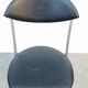 Vintage chrome and leather folding chair made in Italy Zanotta Arper style 1970