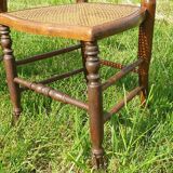 Pair of Louis Philippe cane chairs late 19th century