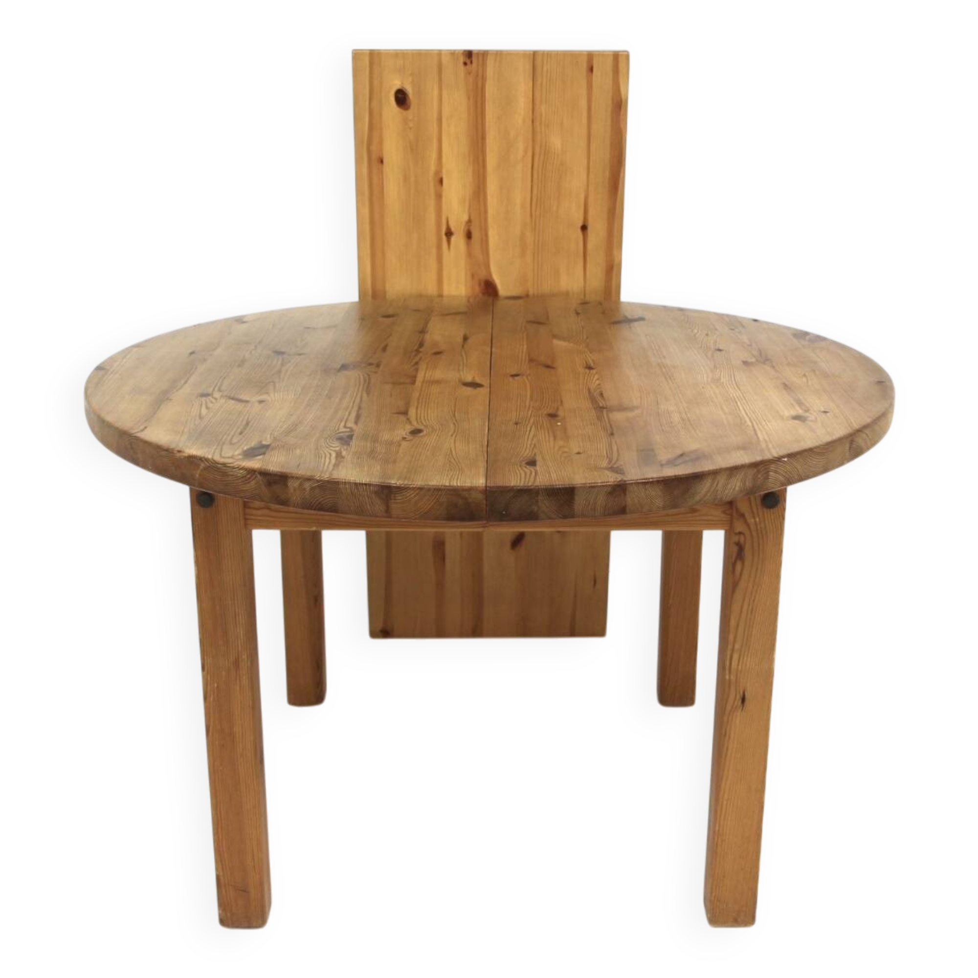 Table de salle à manger scandinave en pin, Suède, 1970