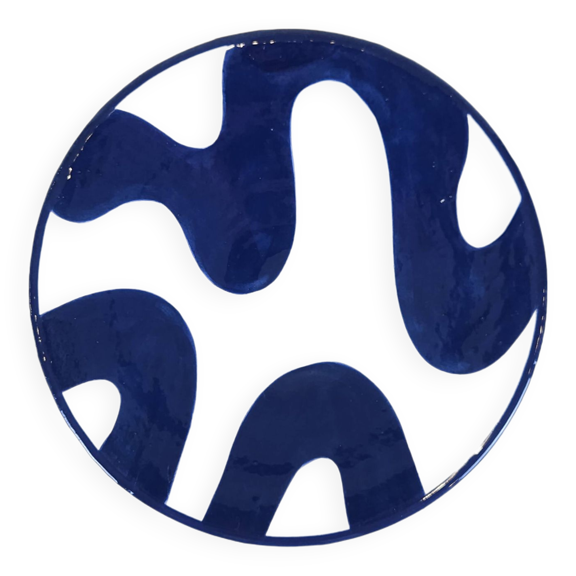 Assiette moyenne - PINCEAU bleu