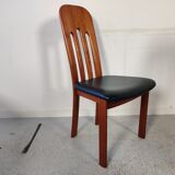 6 Scandinavian teak chairs from Ansager møbler, Denmark 1980s