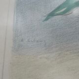 Painting watercolor still life with flowers Matisse, Dufy early twentieth century