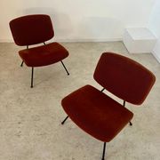 Lot of 2 old CM 190 armchairs by Pierre Paulin, French design from the 60s