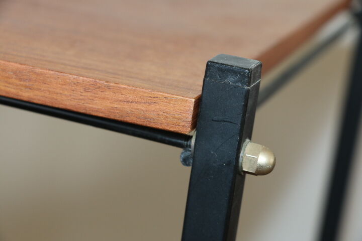 Meuble vinyle métal et bois