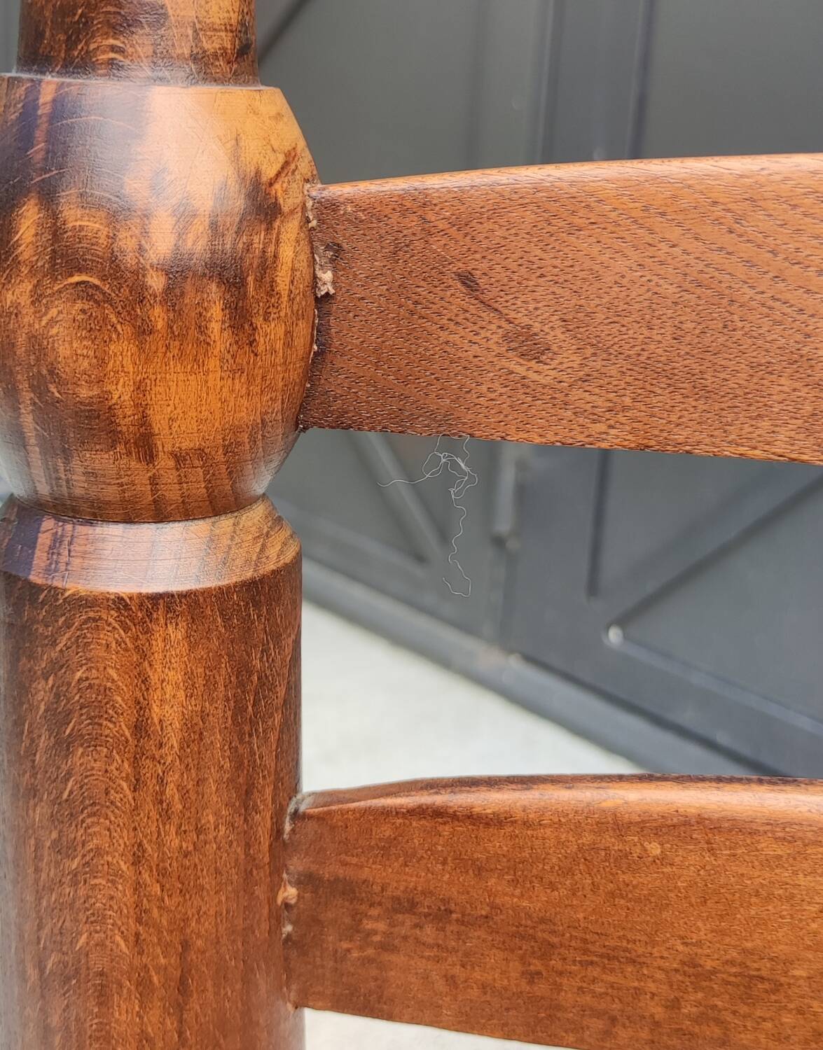 Old small straw chair