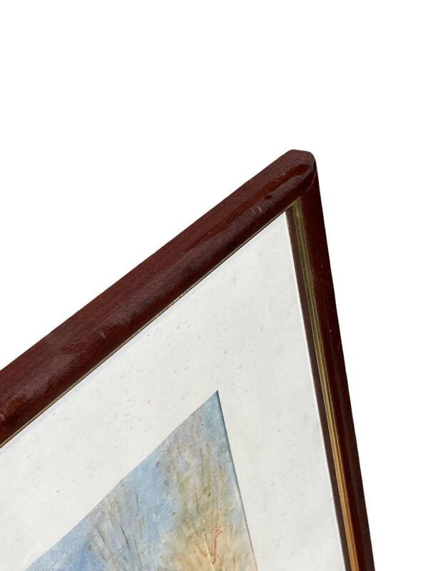 Encadré d'un paysage intitulé ''Le canal du Loing'', signé A. Sisley