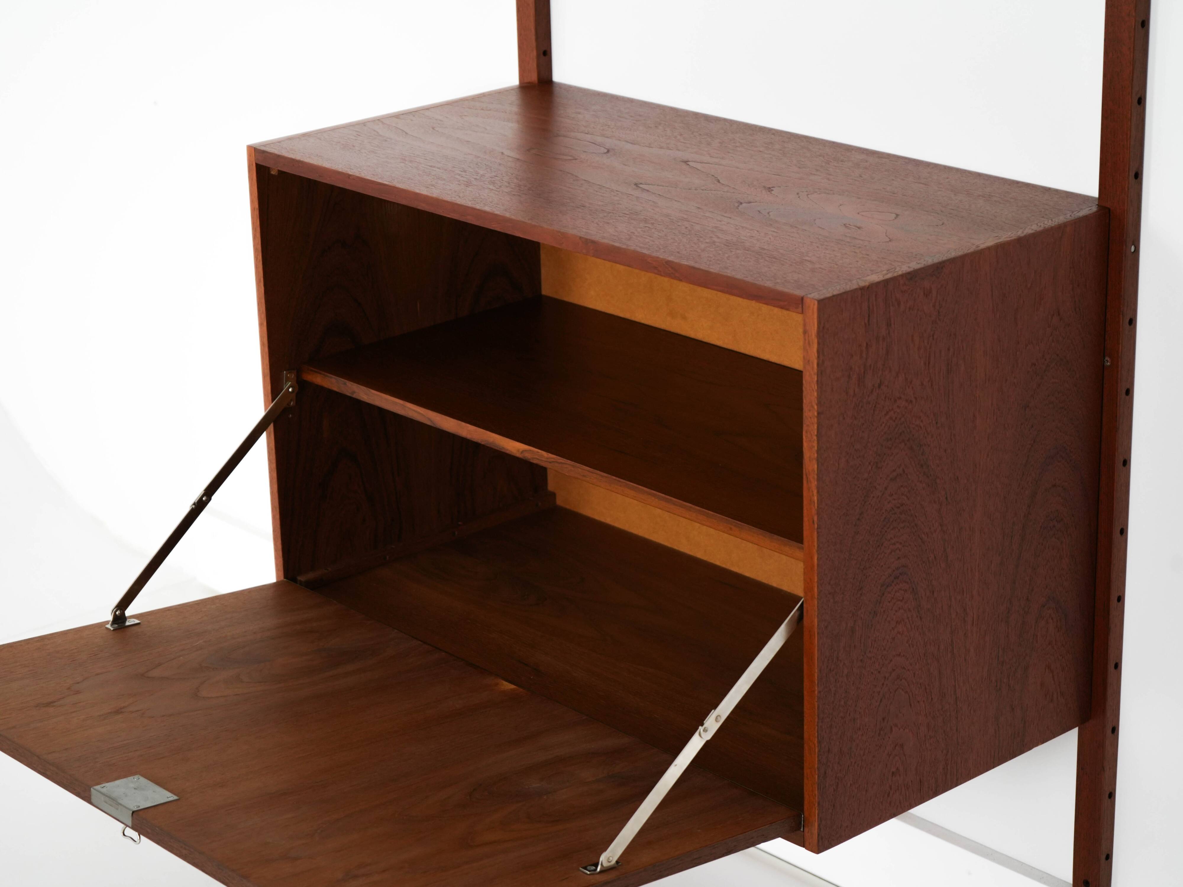 Teak shelving unit, Danish design, 1960s, made in Denmark