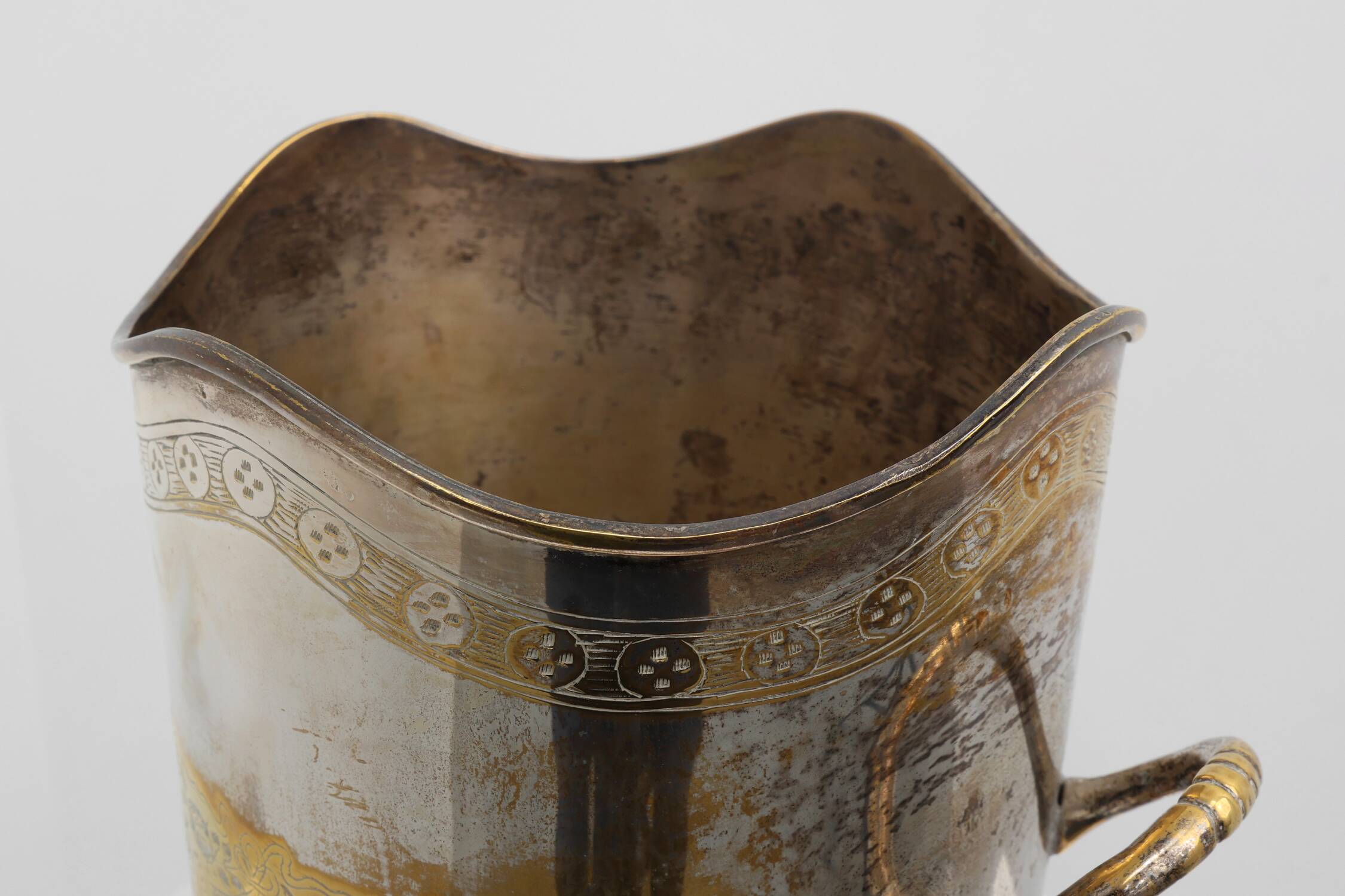Antique Silver-Plated Copper Champagne Bucket, France, circa 1900