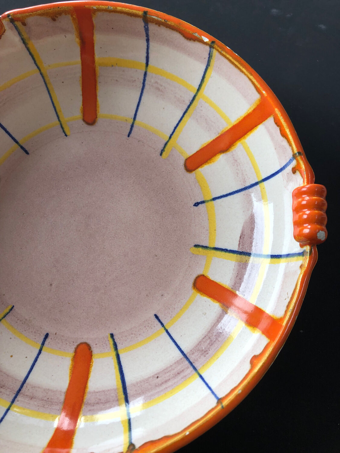 Abstract dish by Elfie Stadtler for Schramberg