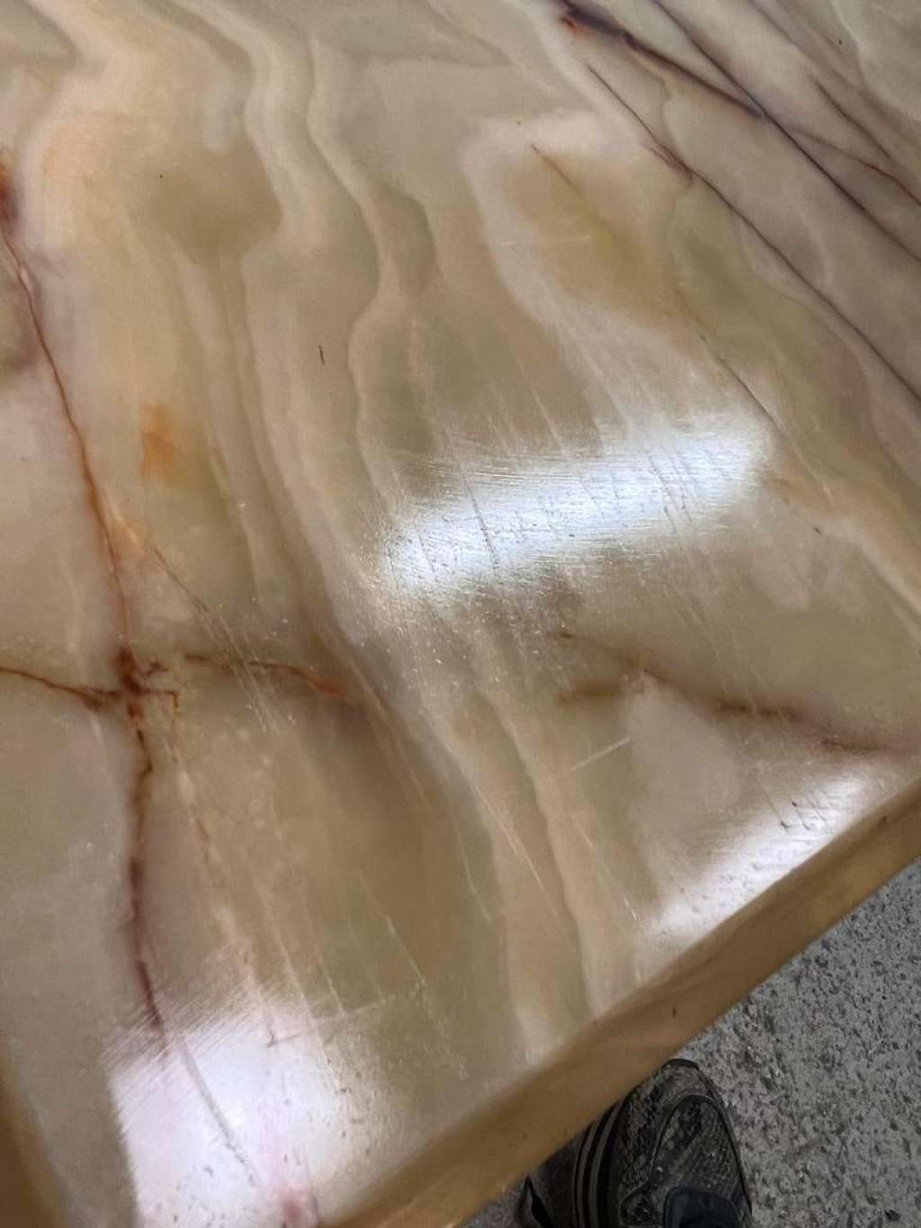 Vintage onyx coffee table