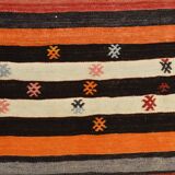 6x11 Multicolor Wool Kilim Rug, 190x322Cm