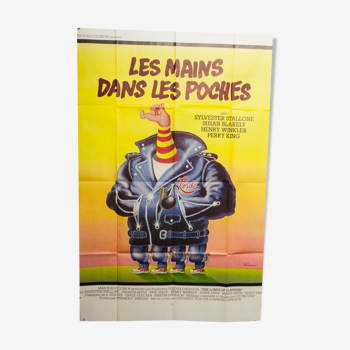 Affiche 120x160 "Les mains dans les poches" Stallone WInkler 1974