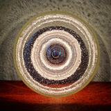 Ceiling light/wall sconce in blown bubble glass, Limburg, 1970