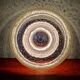 Ceiling light/wall sconce in blown bubble glass, Limburg, 1970