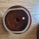 Vintage Chocolate Brown Glazed Stoneware Teapot