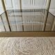 Gold brass side table  
Accent table