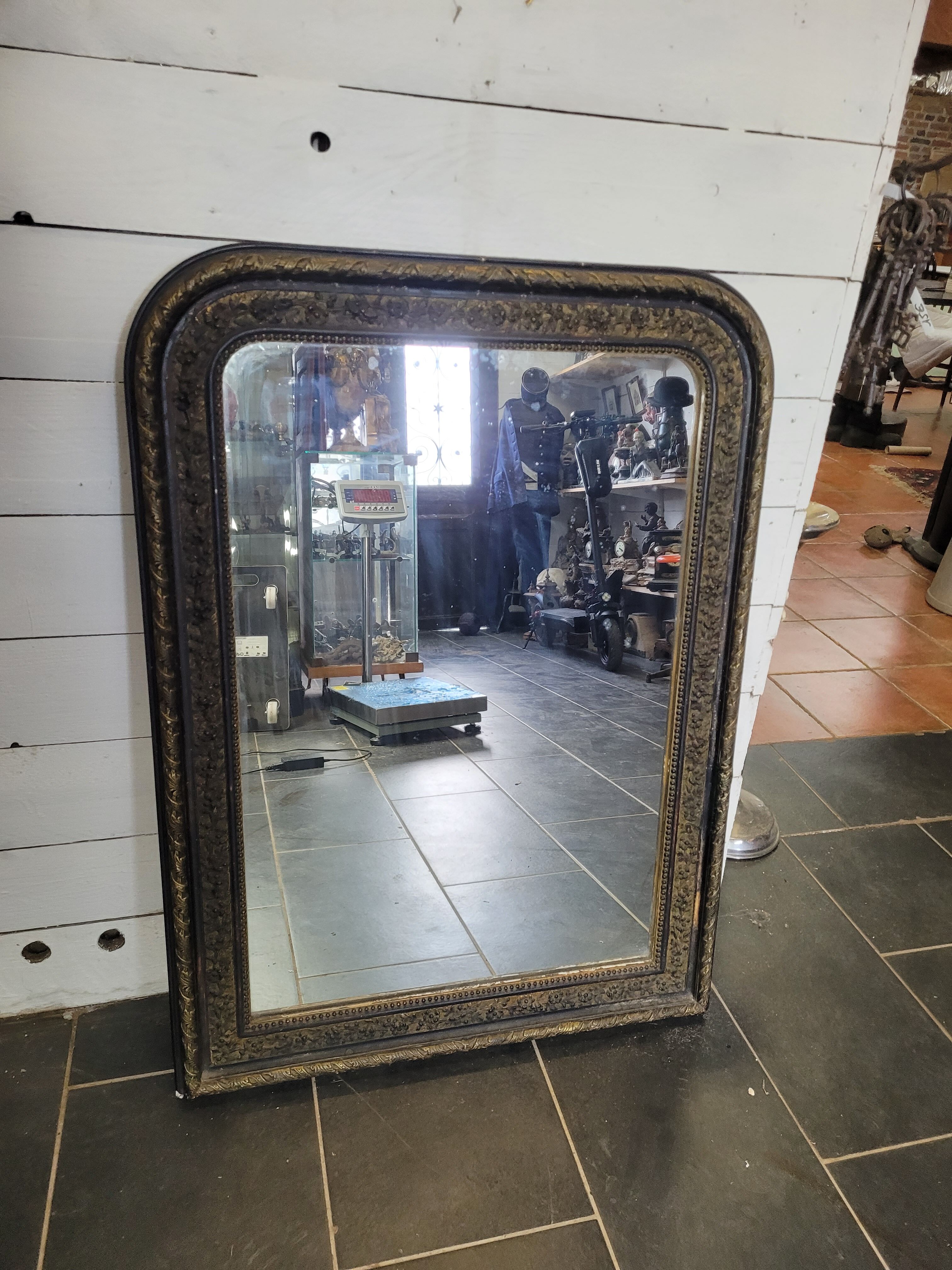 Old mirror Napoleon III, 101×74cms