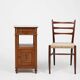 Art Deco nightstand with a Carrara marble top, France ca. 1910