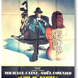 Poster vintage old movie the gold bar is Michael Caine