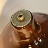 Plum glass lamp base