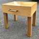 Bedside table, end table, blond wood, 80s