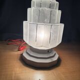 Old art deco skyscraper table lamp