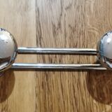 Vintage wall-mounted coat rack with 4 hooks
