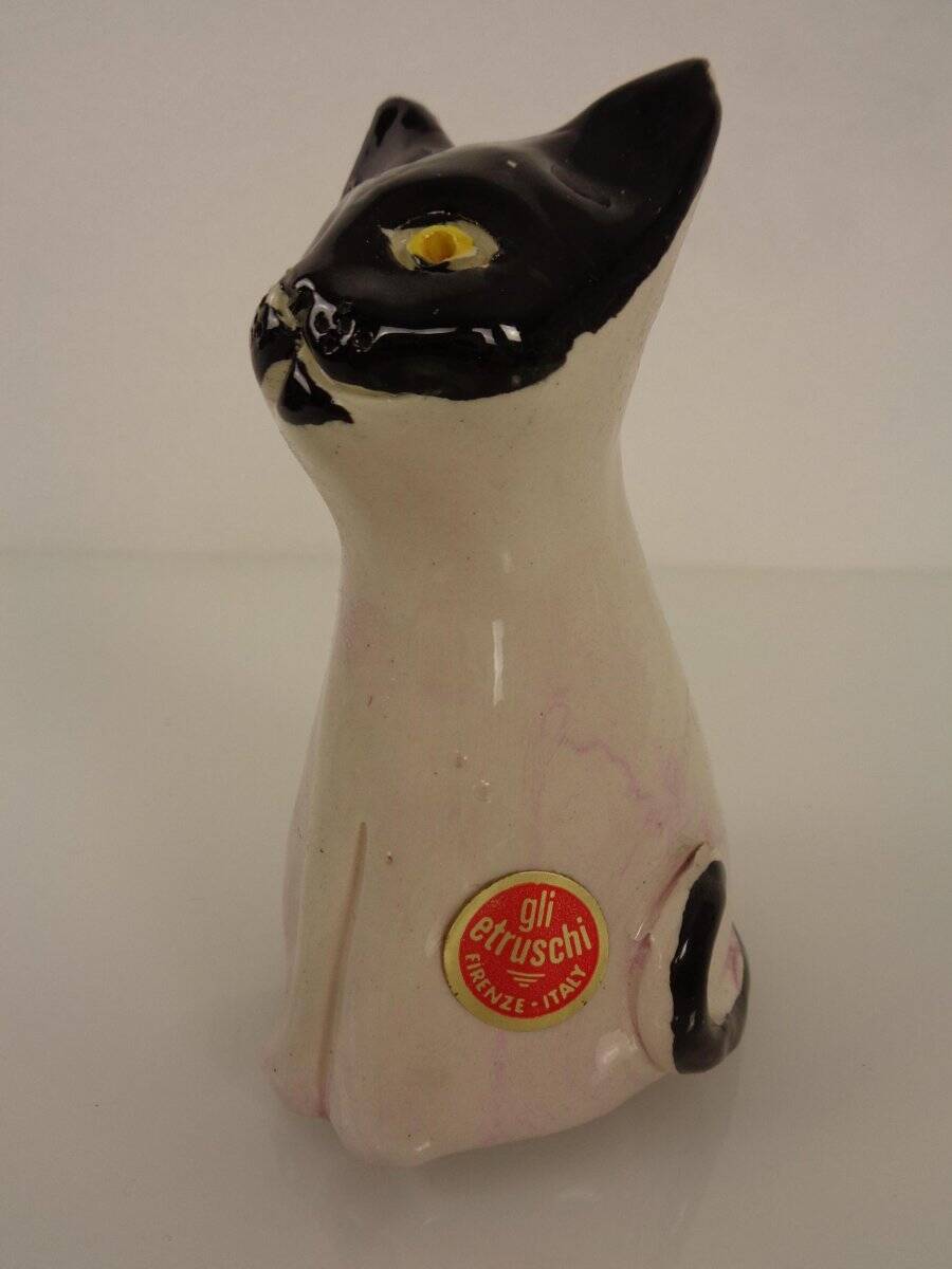 Studio Ceramic Cat by Ivo Desantis for Gli Etruschi, Italy, 1960s