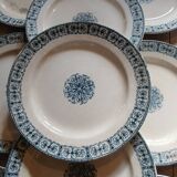 10 assiettes plates anciennes Terre de fer