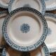 10 old flat plates Terre de fer