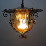 Wrought iron lantern vintage