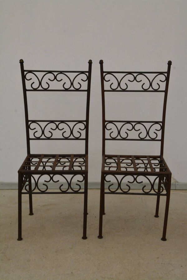 Chaises en fer forgé