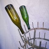 Ancien égouttoir à bouteilles en zinc